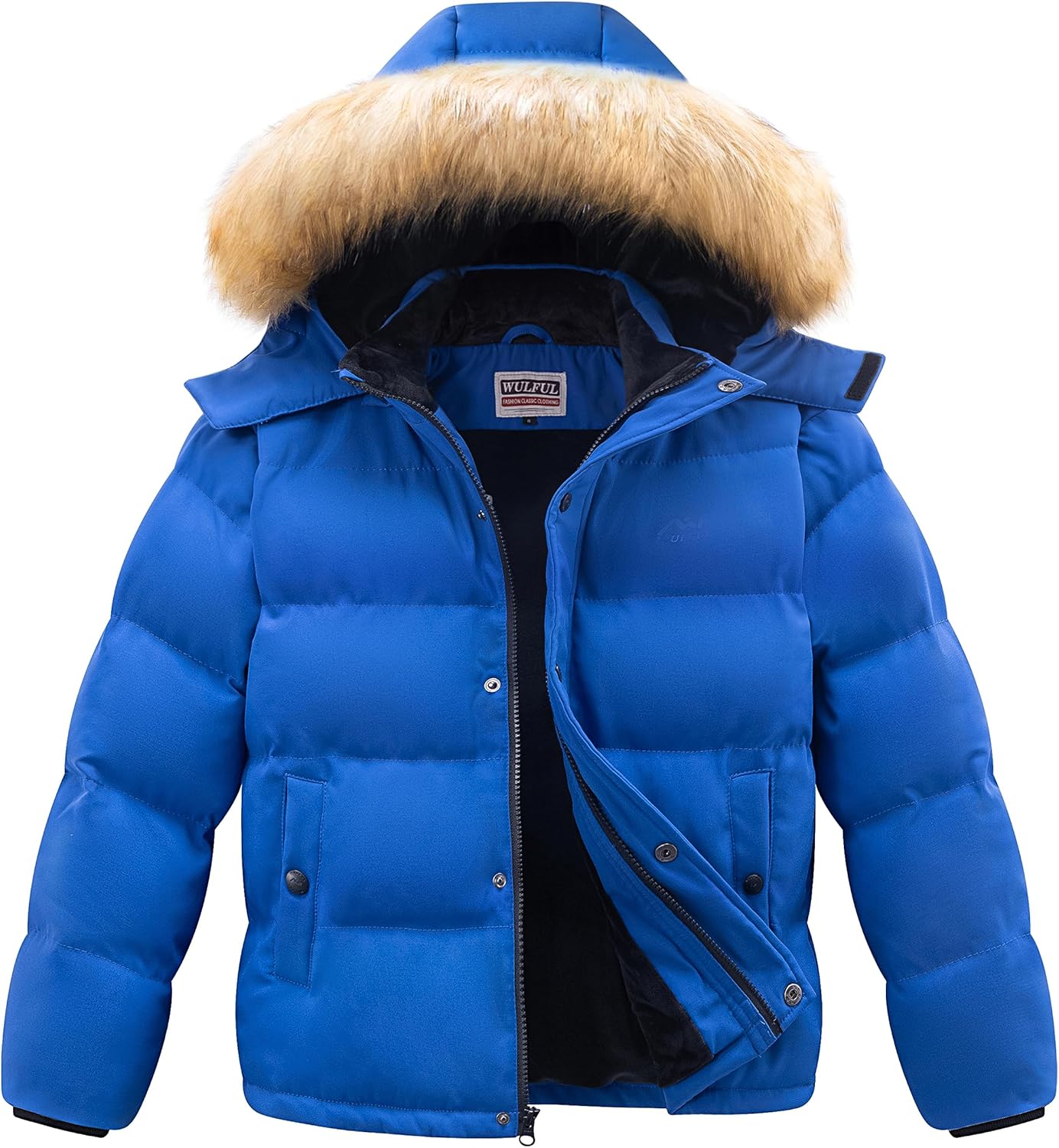 WULFUL Kids Winter Coats Waterproof Fleece Lined Puffer Jackets