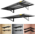 1.64x4ft Adjustable Metal Garage Wall Shelving 2Pack - Heavy Duty