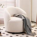 Comfy Swivel Barrel Chair - Boucle Armchair
