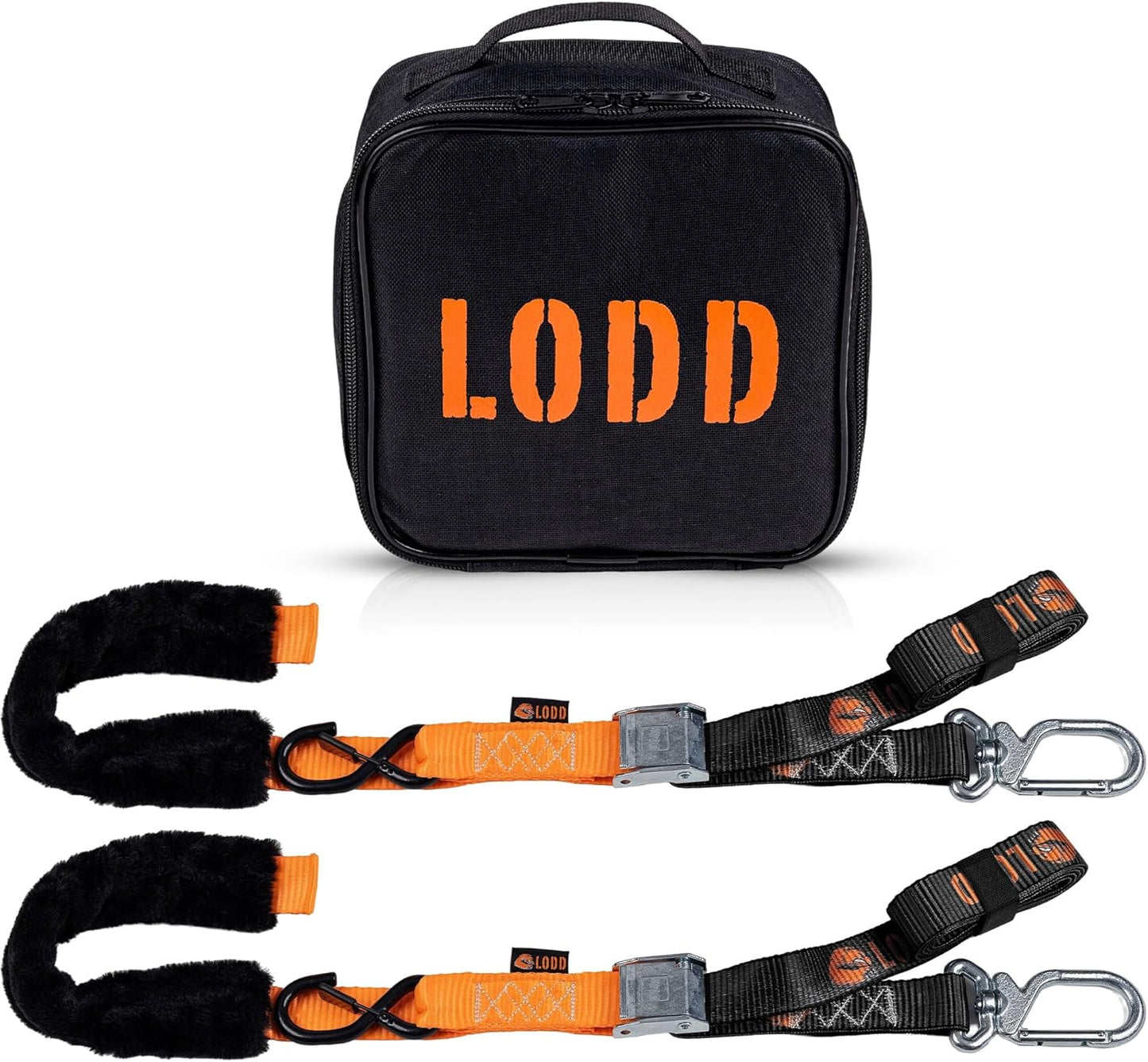 Motorcycle Tie Down Straps with Swivel Carabiner for Secure Transport