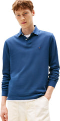 Men's Long Sleeve Polo with Organic Pique Cotton - Regular Fit