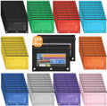 Shemira Pencil Pouch for 3 Ring Binder 100 Pack - Bulk Colorful Cases