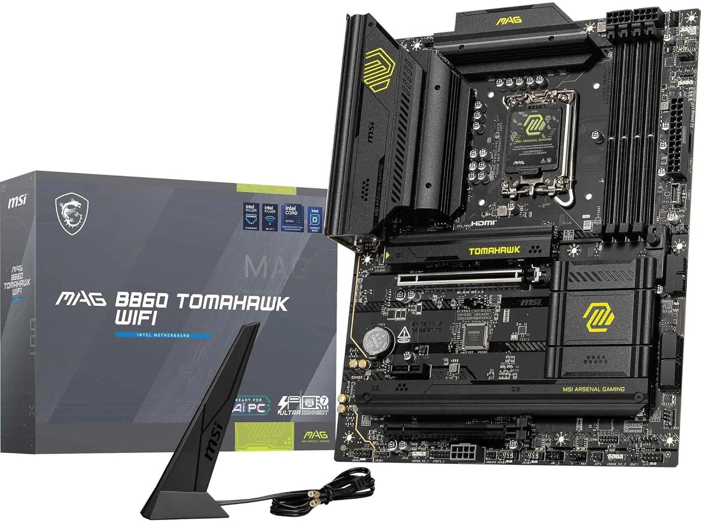 MAG B860 Tomahawk WiFi Motherboard - Unleash Your Gaming Power