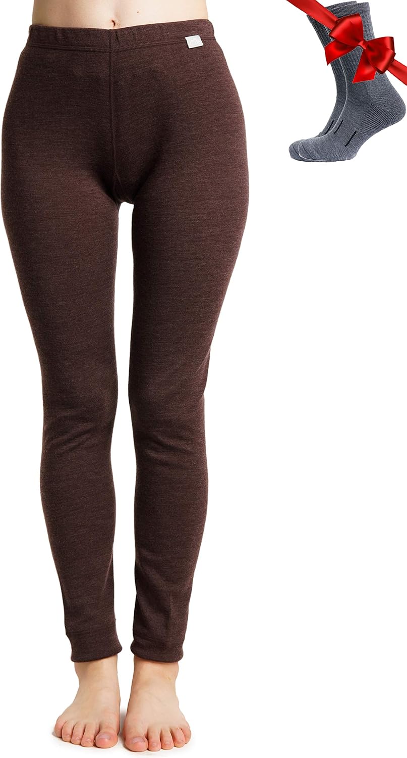 Merino Wool Base Layer Women Pants for Ultimate Comfort