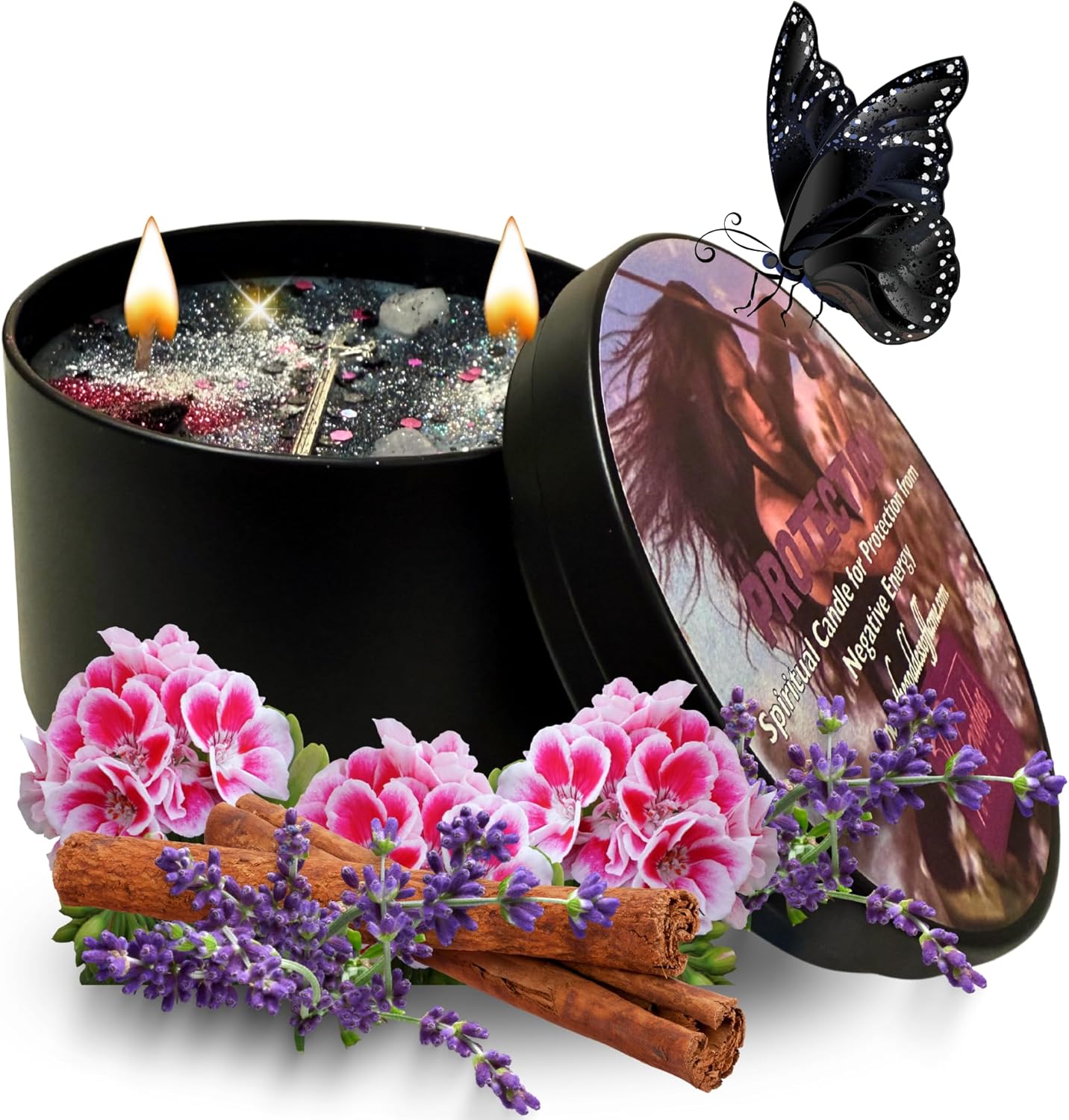 Protection Spell Candle for Negativity and Psychic Attacks