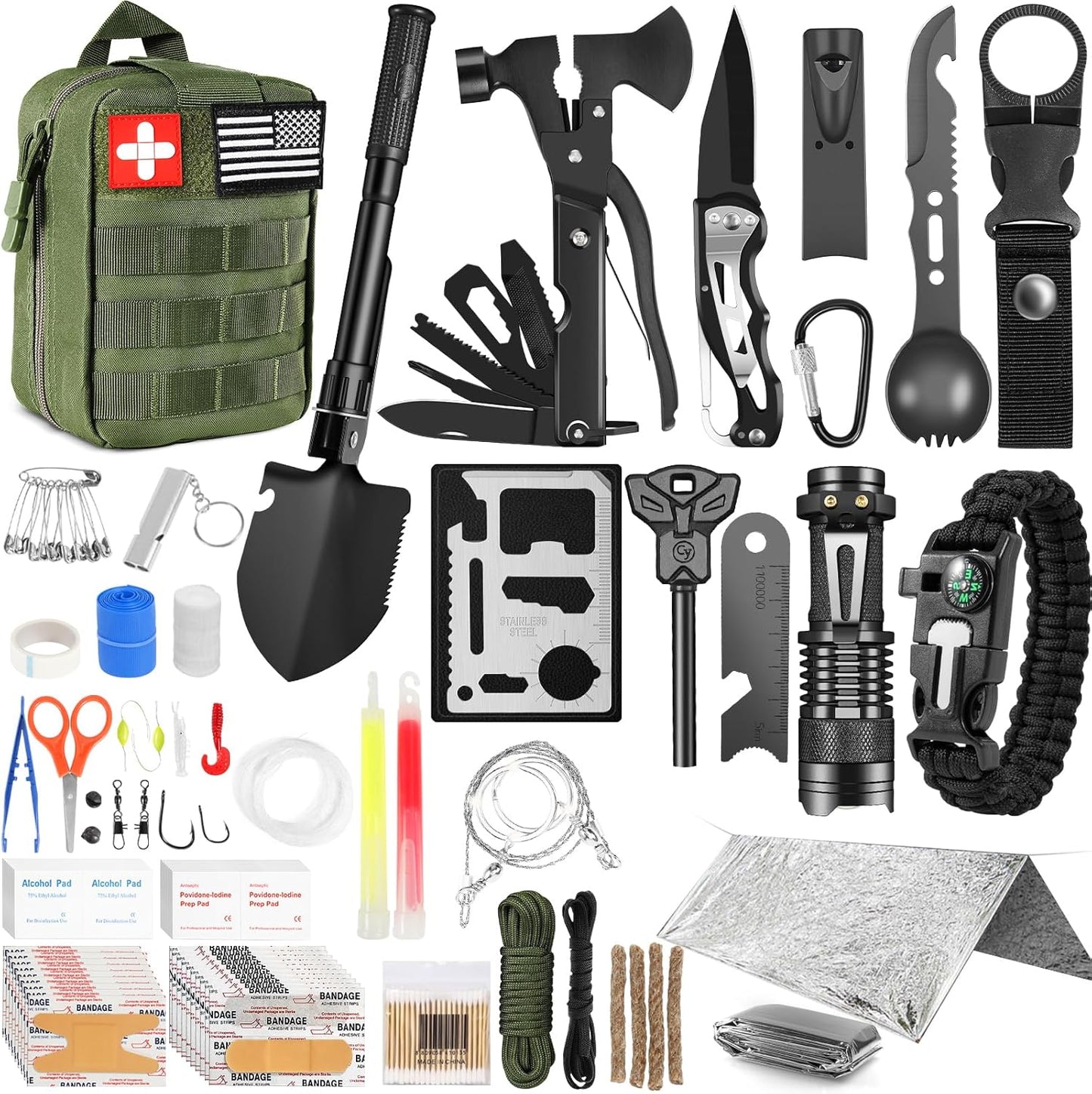 Ultimate 149Pcs Survival Kit: Essential Emergency Gear