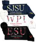 Custom Floral Embroidered College Sweatshirt by NAZENTI