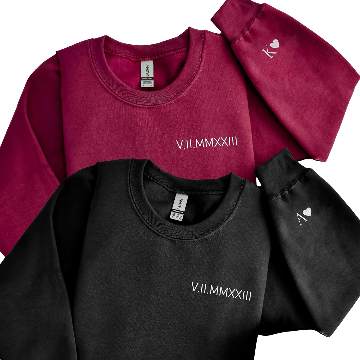 Personalized Roman Numeral Date Sweatshirts