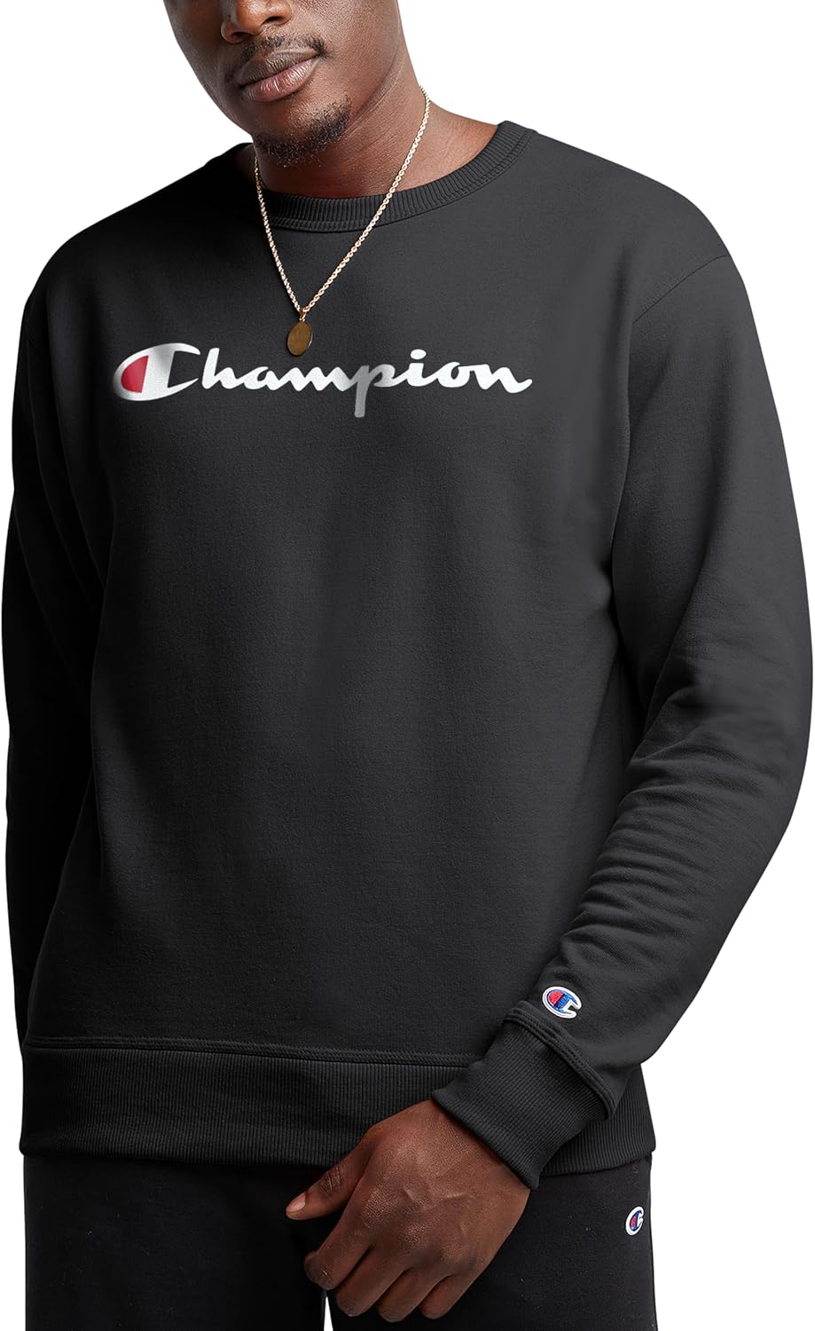 Champion Mens Crewneck Sweatshirt - Powerblend Fleece Comfort