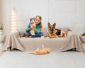 Cat Scratch Furniture Protector Khaki 150in x 71in - Anti-Slip Sofa