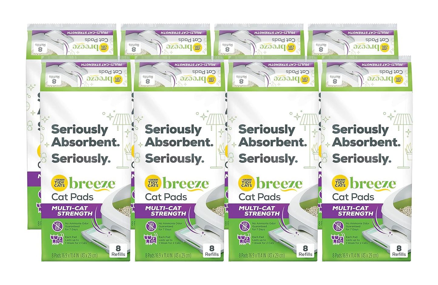 Tidy Cats Breeze Pads Refill Pack for Multi Cat Litter System