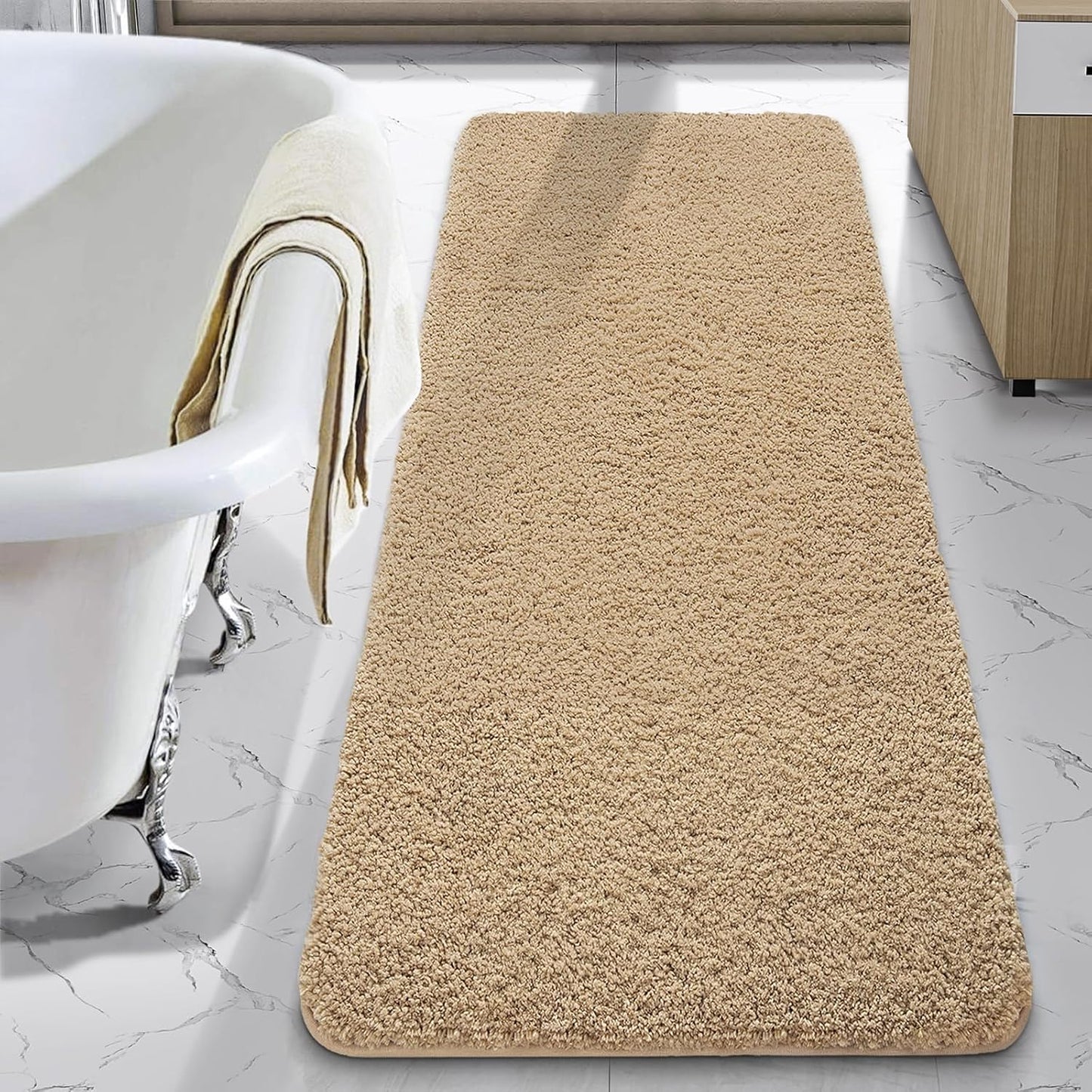Soft Thick Absorbent Microfiber Bath Rug Runner for Comfort