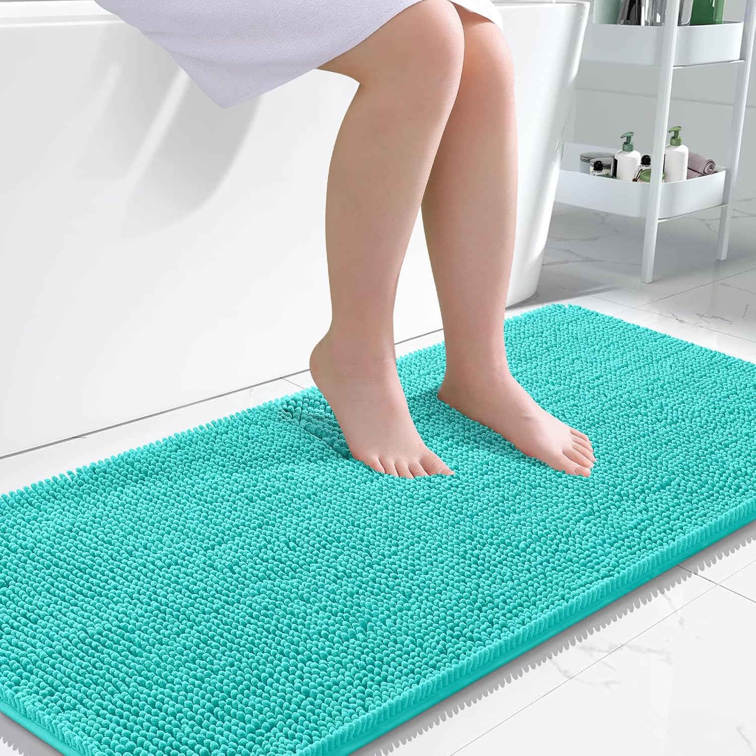 OLANLY Extra Soft Chenille Bath Rugs for Ultimate Comfort