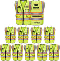 Reflective Vest Class 2 Safety Vests ANSI with Pockets (Style X8LX)