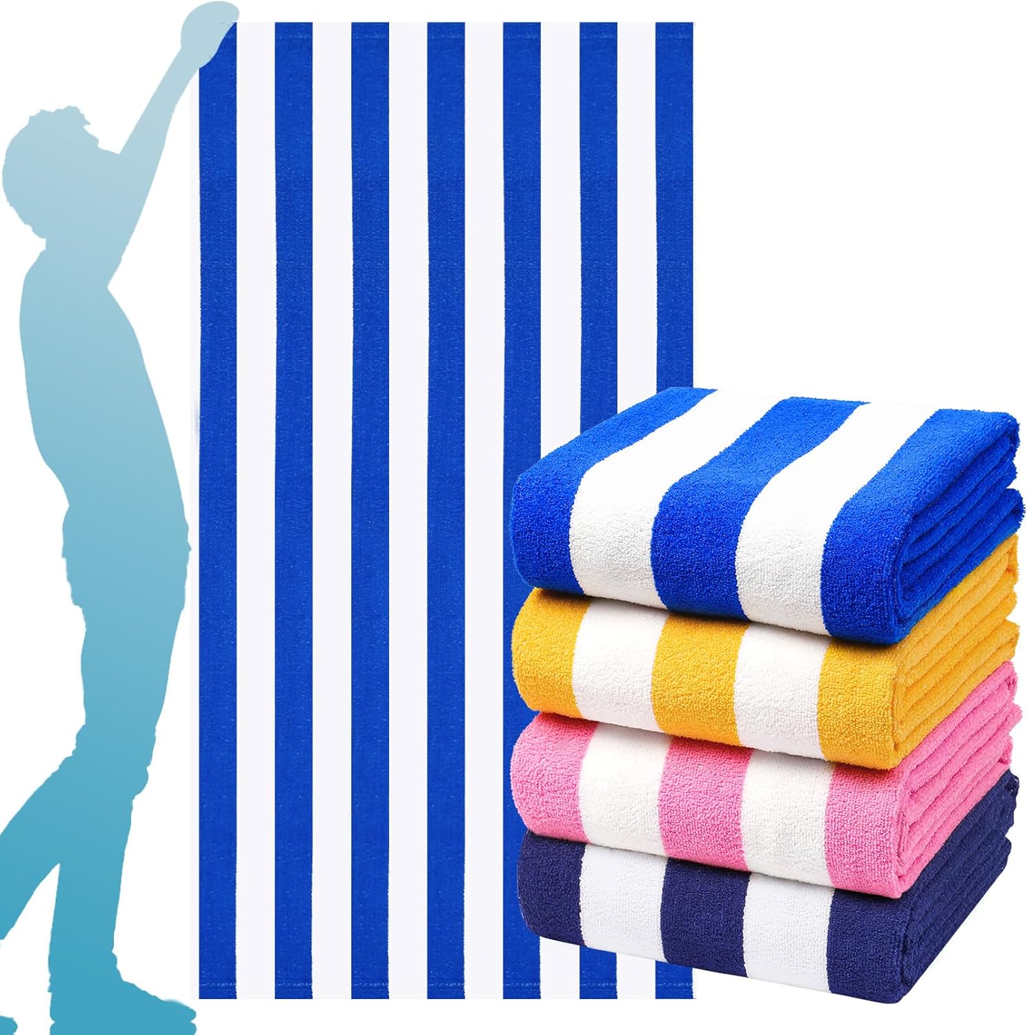 Extra Large Bath Towels for Beach and Pool - Soft and Fluffy