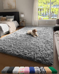 Ophanie Soft Grey Shag Rug: Non-Slip Luxury!
