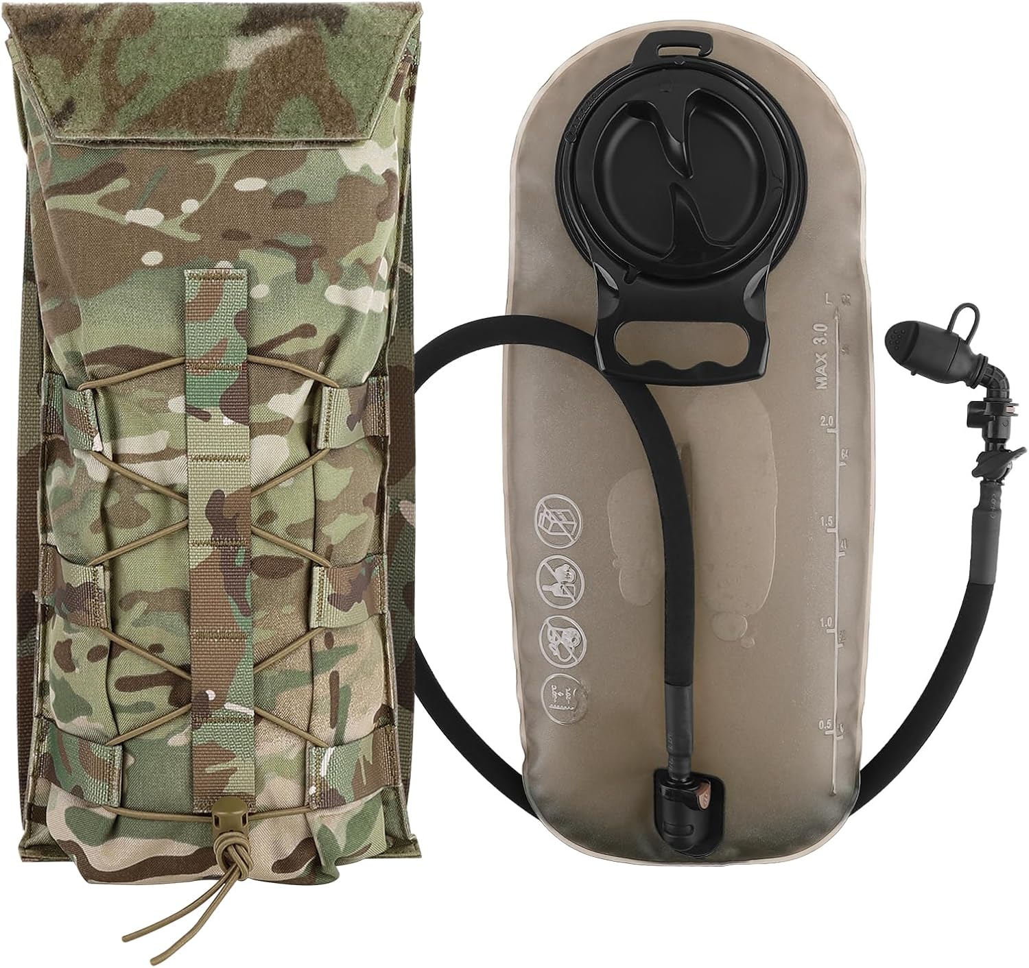 Tactical Hydration Pack for Molle Carrier Pouch by PETAC GEAR