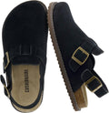 CUSHIONAIRE Brooklyn Suede Womens Slides Comfortable Clog Mules style