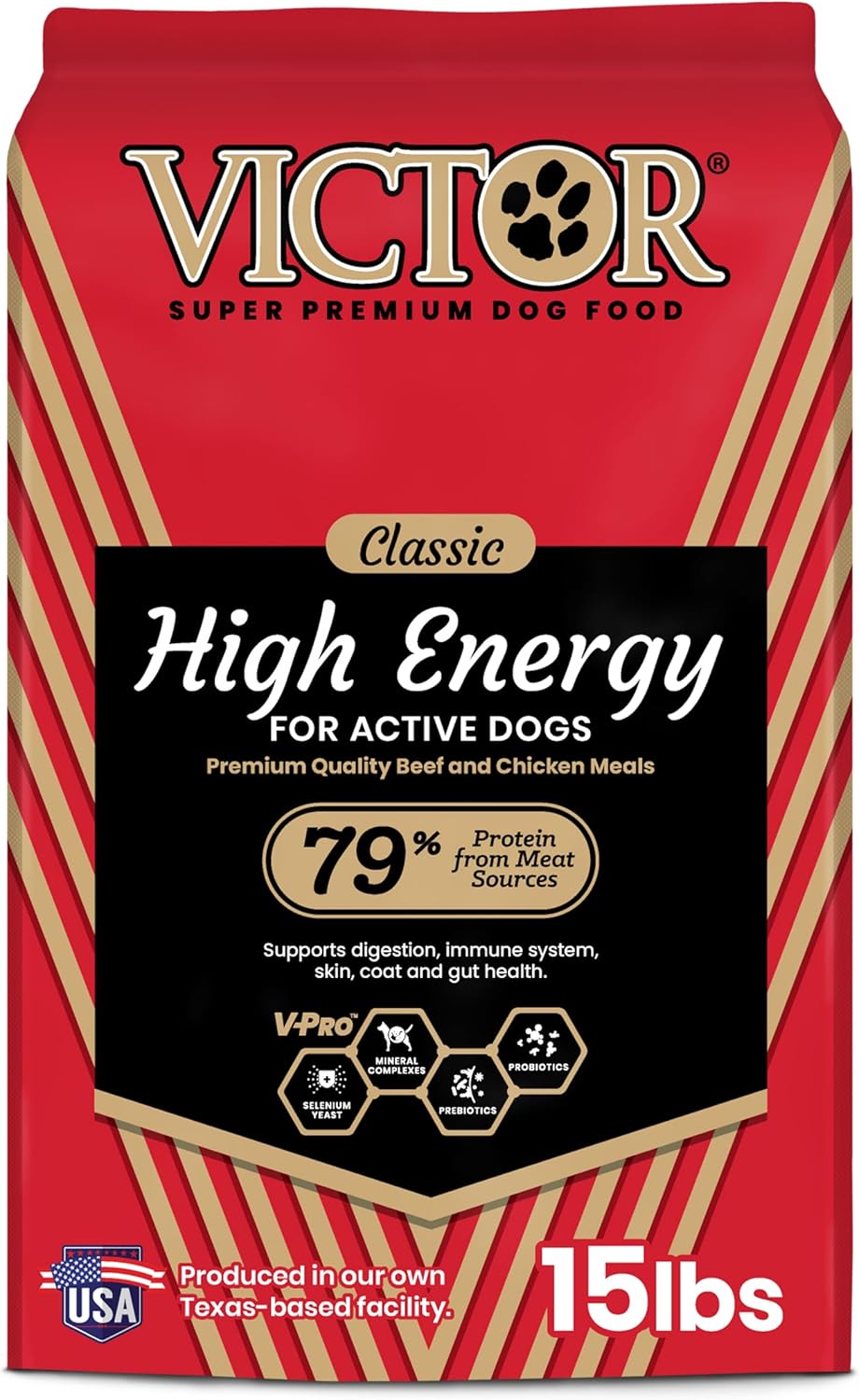VICTOR Super Premium High Energy Dog Food for Active Dogs