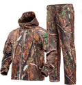 Quiet Hunting Clothes Camouflage Hoodie Jacket and Pants - Weather