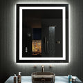 LOAAO 24X30 RGB LED Bathroom Mirror with Anti-Fog Feature