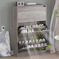 Shoe Cabinet with Odor Control and Back Panels - Slim 3-Flip Storage