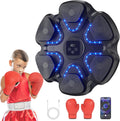Music Boxing Machine for Kids and Adults - Bluetooth LED Punch Trainer