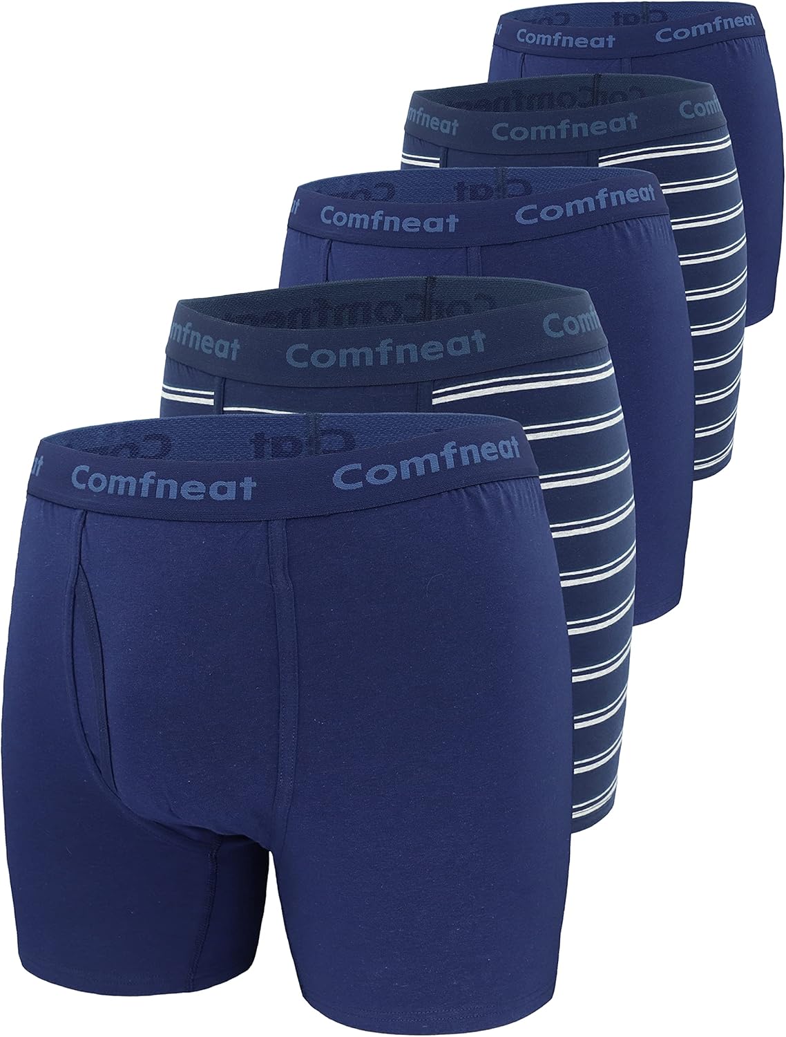 Comfneat Men's Big & Tall Boxer Briefs for Ultimate Comfort
