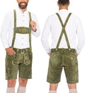 Mushroom Brown Genuine Leather Lederhosen for Men - Classic