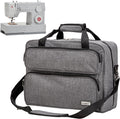 Sewing Machine Carrying Case 17x8x12 Grey - Padded Tote for Travel