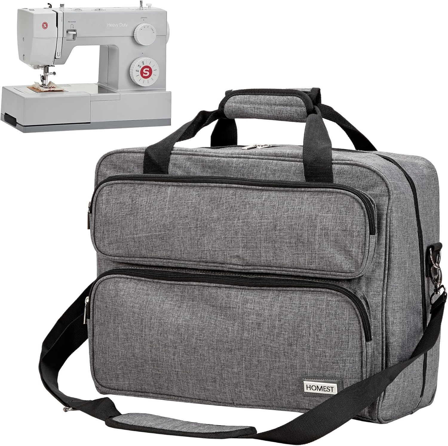 HOMEST Sewing Machine Carrying Case for Safe Travel and Storage