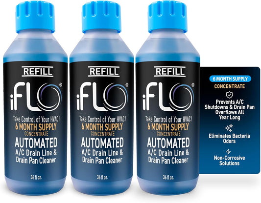 iFLO Smart Automated A/C Drain Line Cleaner Cartridge Supply