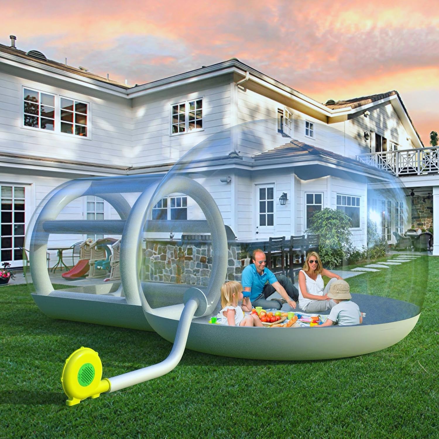 10ft Inflatable Bubble Tent | 5min Setup | Hanmorfarbi