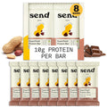 Send Bars Peanut Cacao Crunch Plant-Based Protein Bars - With Greens
