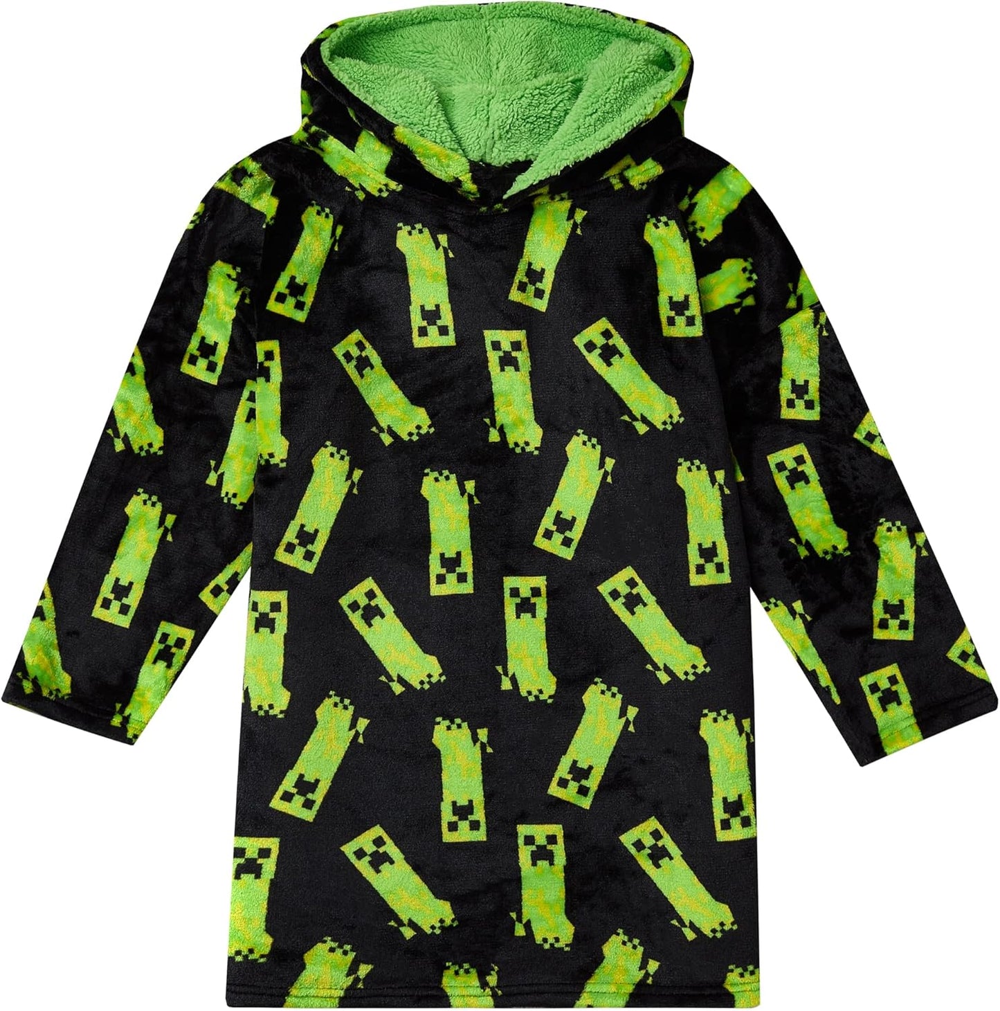 Creeper Black Hoodie - Minecraft Boys Loungewear
