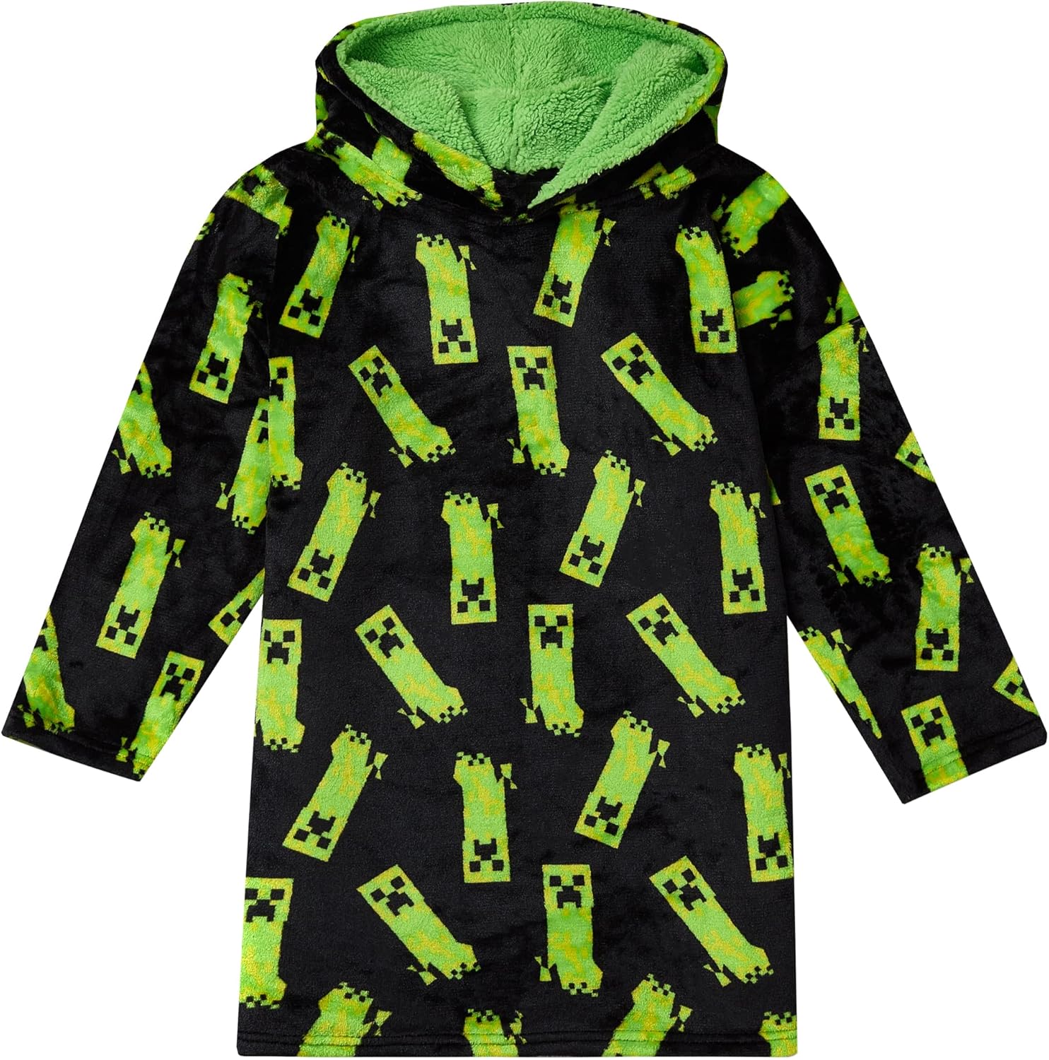 Creeper Black Hoodie - Minecraft Boys Loungewear