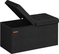 SONGMICS Mazie Collection 30 Inches Storage Ottoman for Home