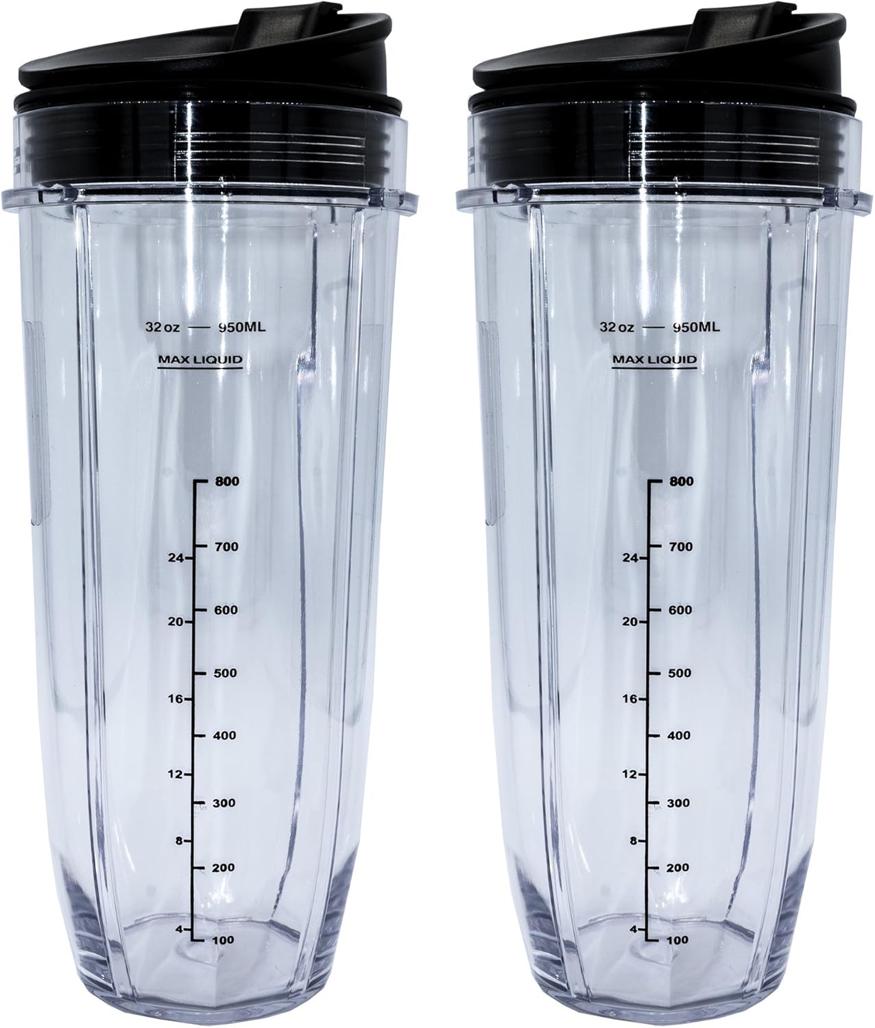 Extra Large Cups for Nutri Ninja Blenders - 2 Pack