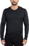 X RAY Mens Crew Neck Sweater Slim Fit Midweight Pullover - Comfortable