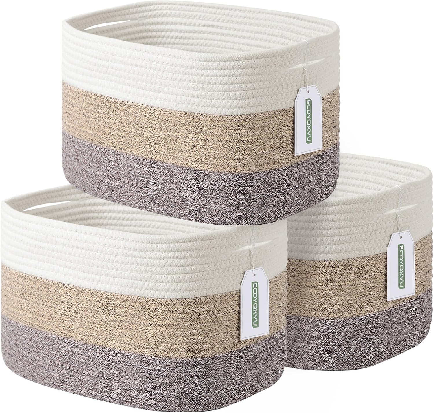 Cotton Rope Storage Basket for Home Organization and Style