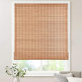 Cordless Bamboo Roller Shades 36ft x 64ft - No Tools No Drill Ceylon