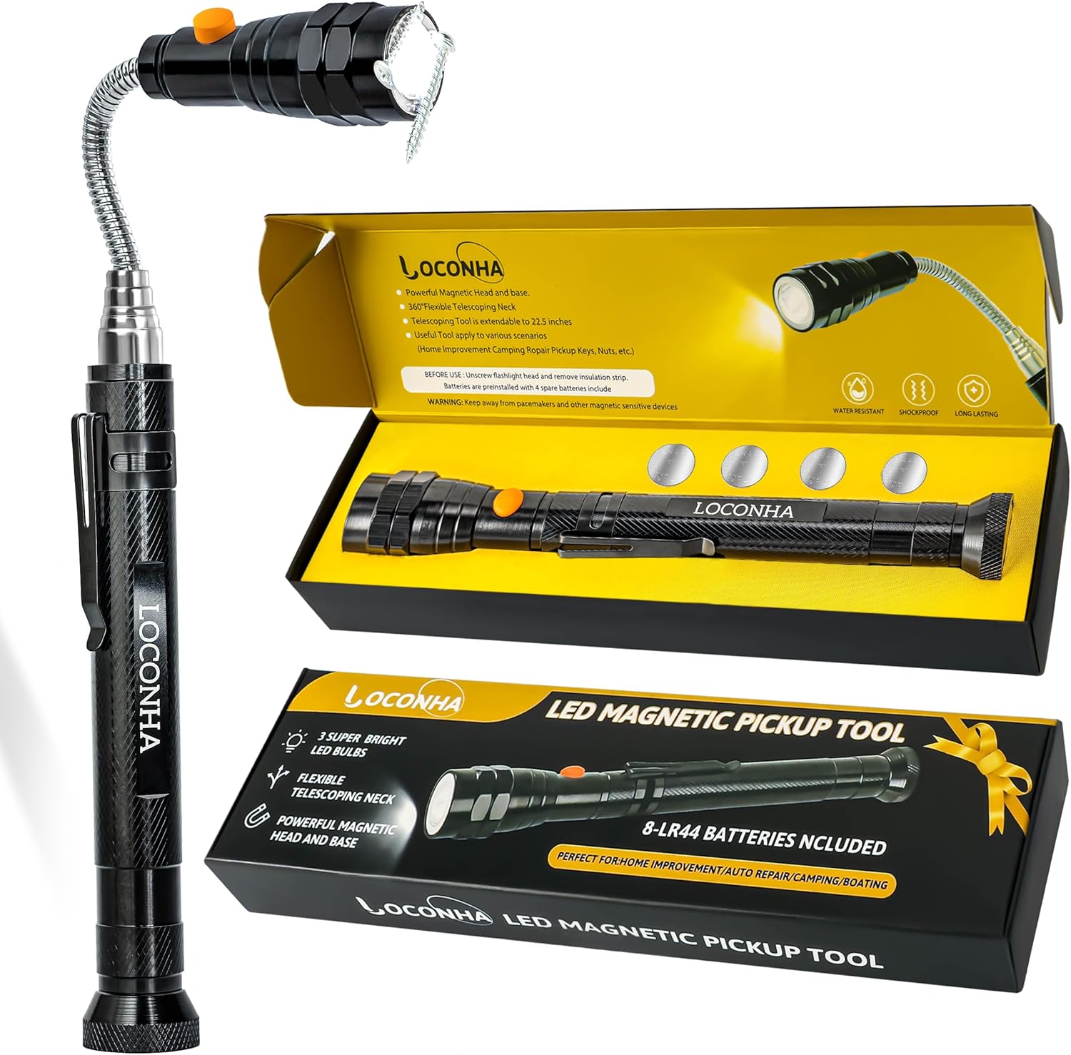 Telescoping Magnet Light: Perfect Gift for Him!