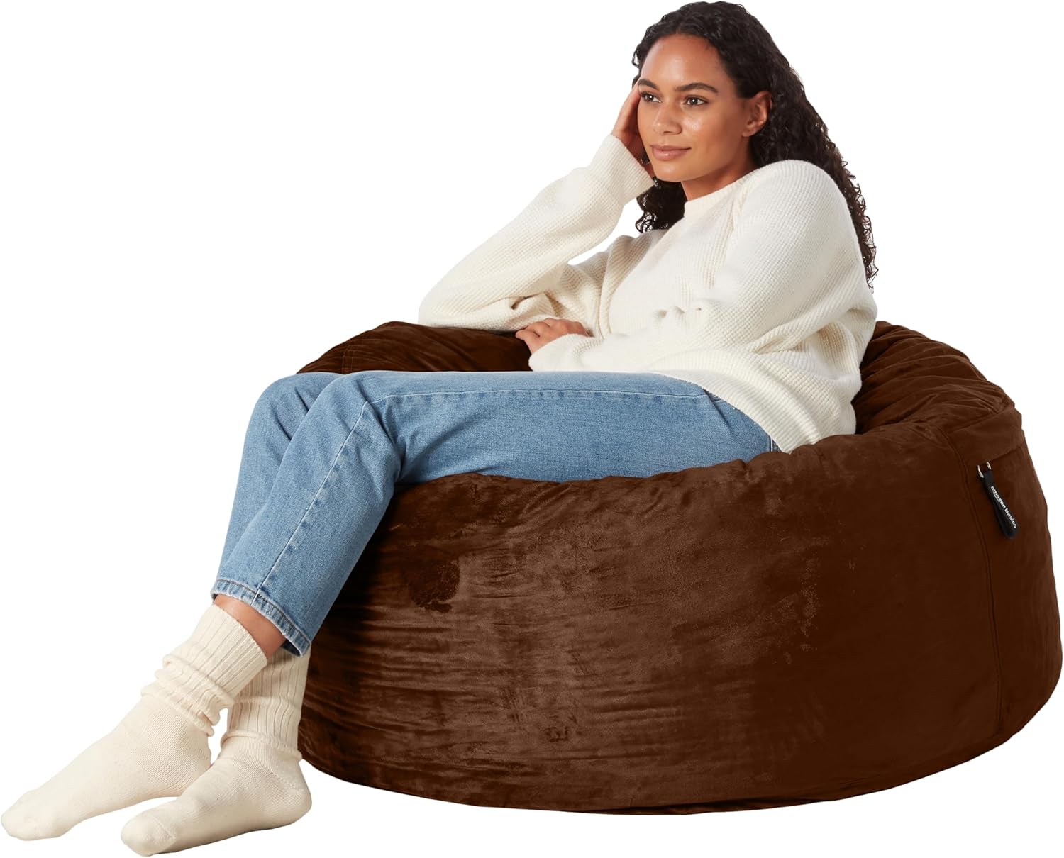 Extra Large Bean Bag Chair Lounger with Memory Foam Comfort