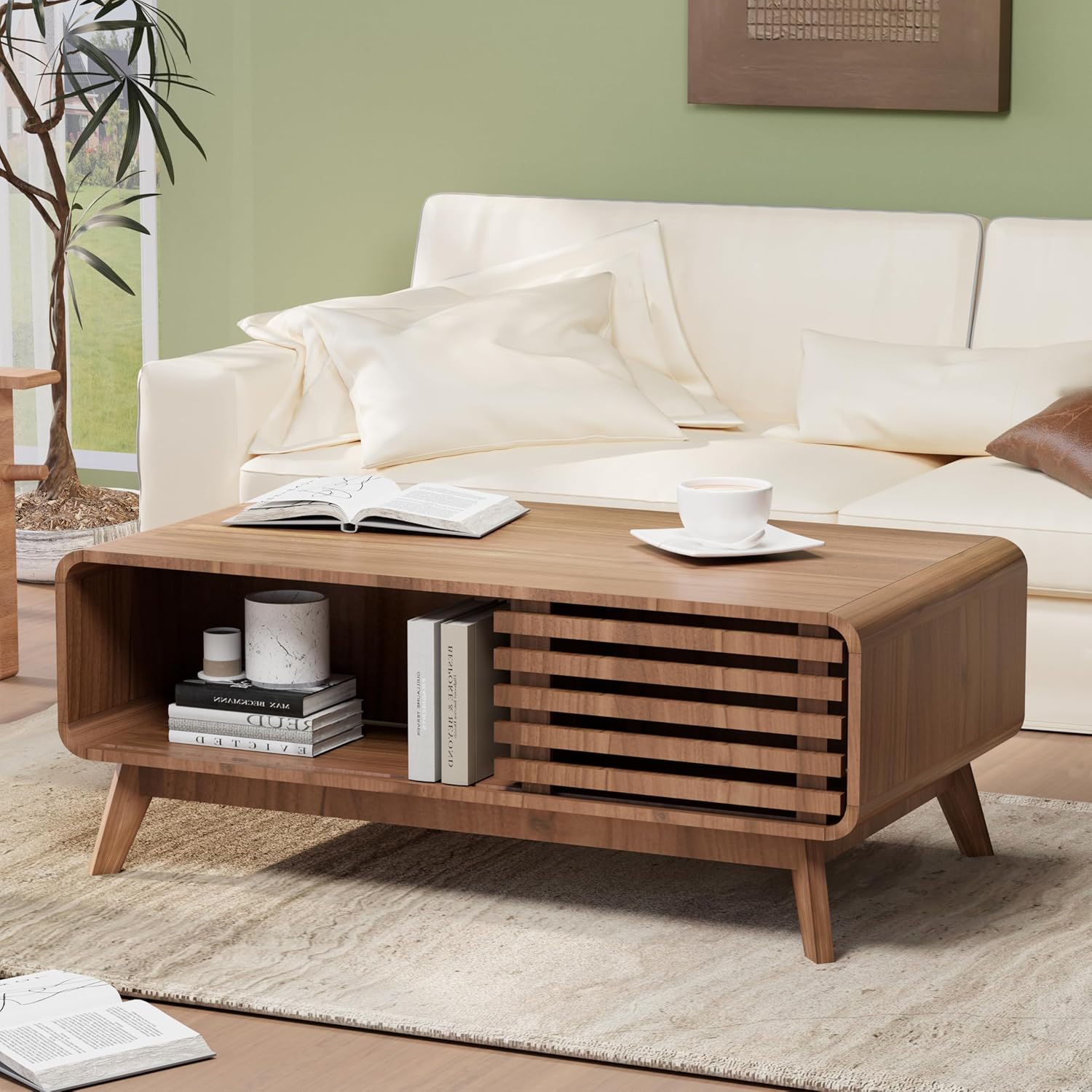 Royal Windsor Walnut Coffee Table with Storage