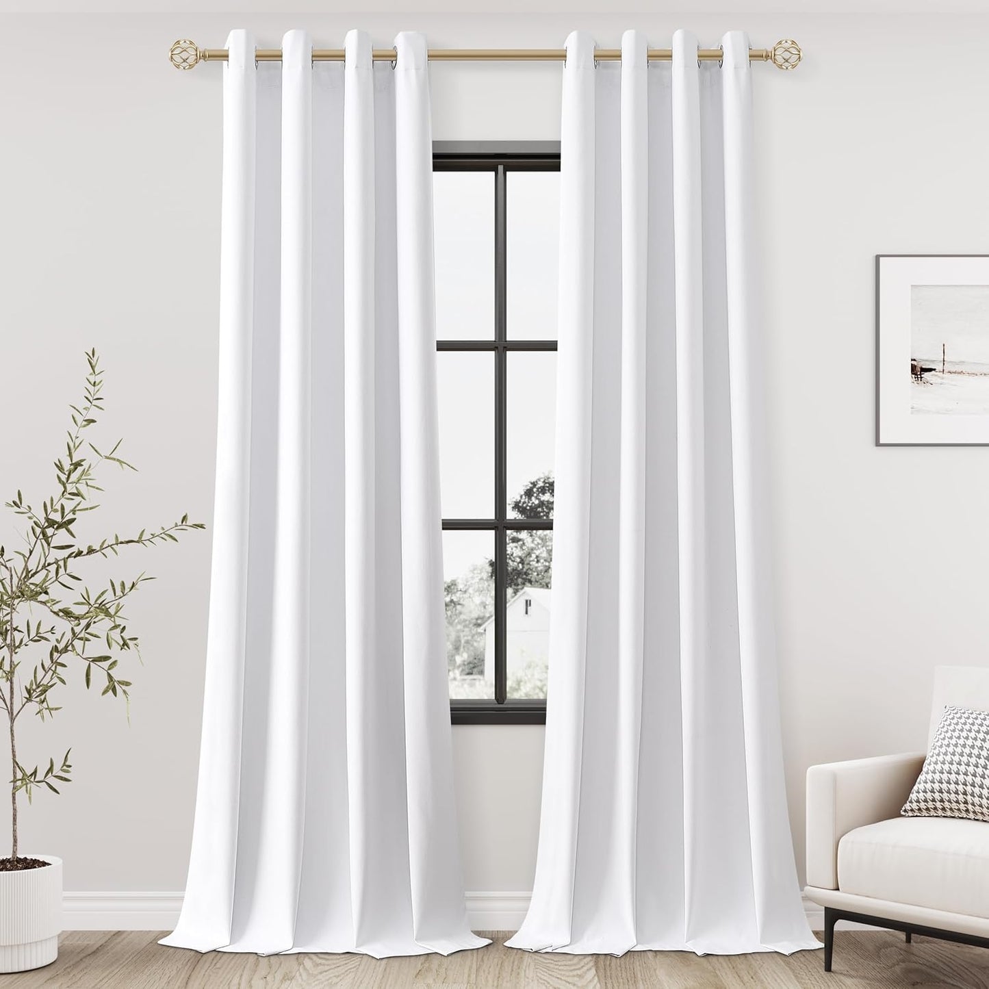 Blackout Curtains 102 Inches Long for Living Room and Bedroom