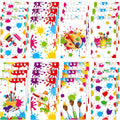 Art Painting Party Mini Notebooks - 24 Pack Pocket Notepads