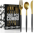 Trendables 360 Pack Disposable Silverware Set - Elegant Party Cutlery