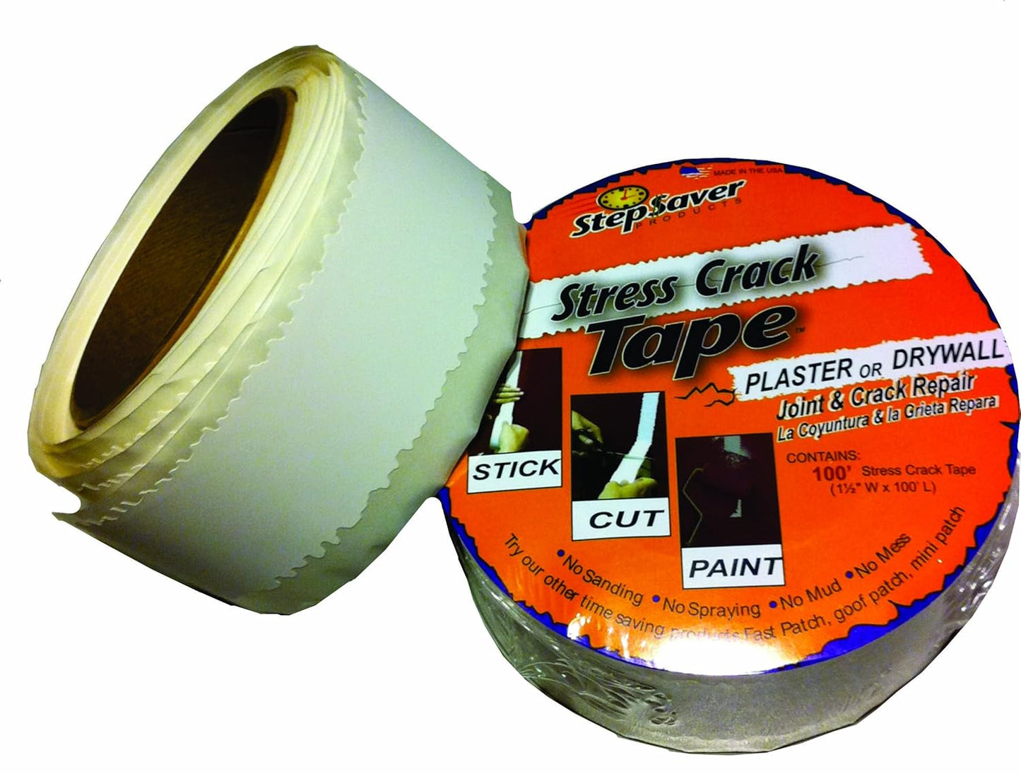 Stepsaver Products Self Adhesive Stress Crack Tape for Repairs