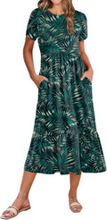Zeagoo A-Line Midi Dress for Women with Pockets Ideal for Travel