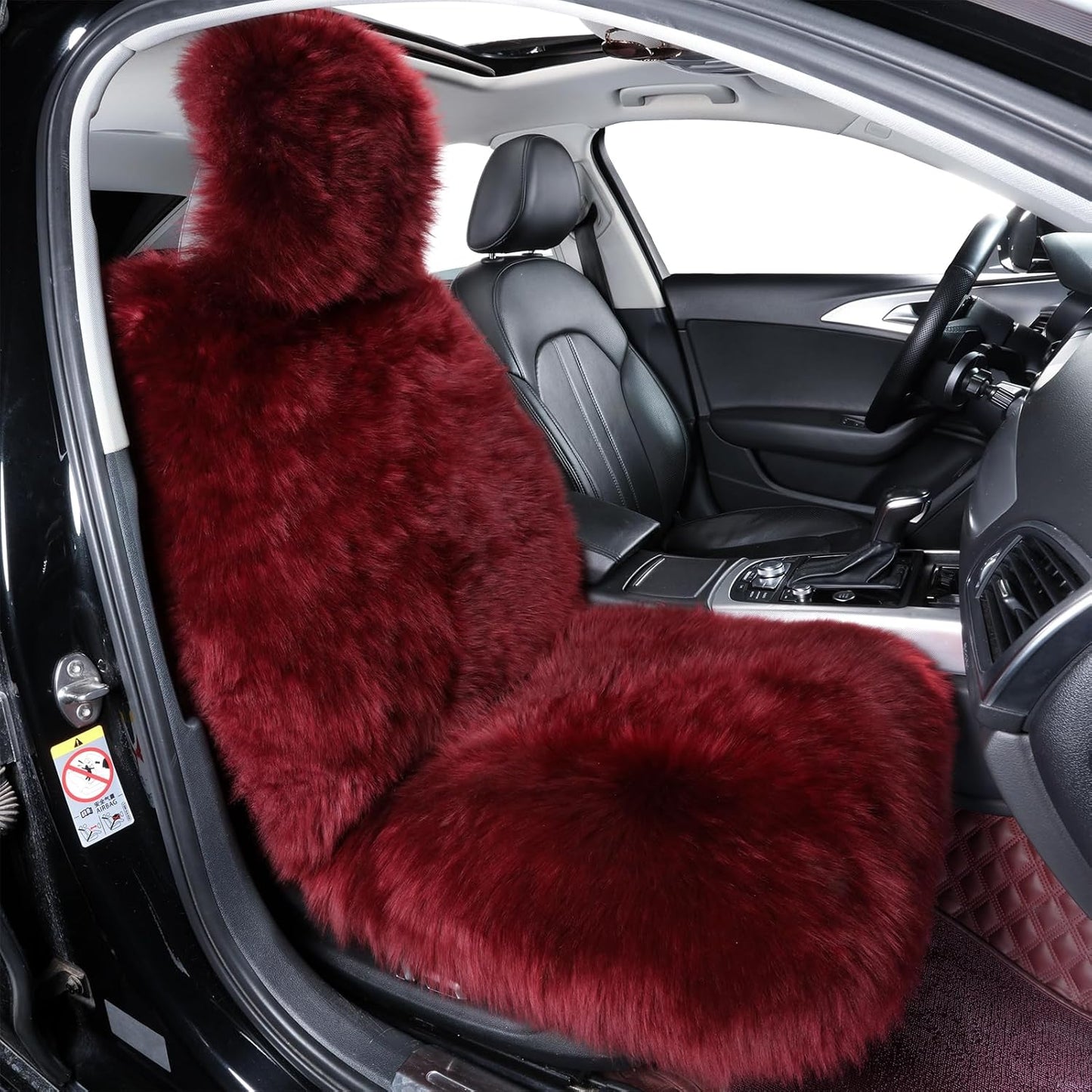 Fluffy Sheepskin Car Seat Cover for Ultimate Comfort and Style